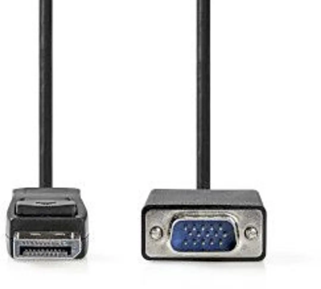 Nedis VGA-Kabel CCGB37301BK20 - 2m - DisplayPort naar VGA - Zwart
