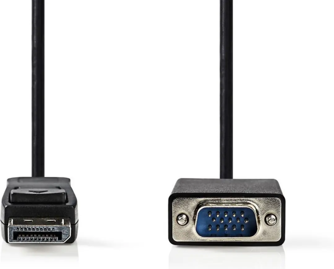 Nedis VGA-Kabel CCGB37301BK20 - 2m - DisplayPort naar VGA - Zwart