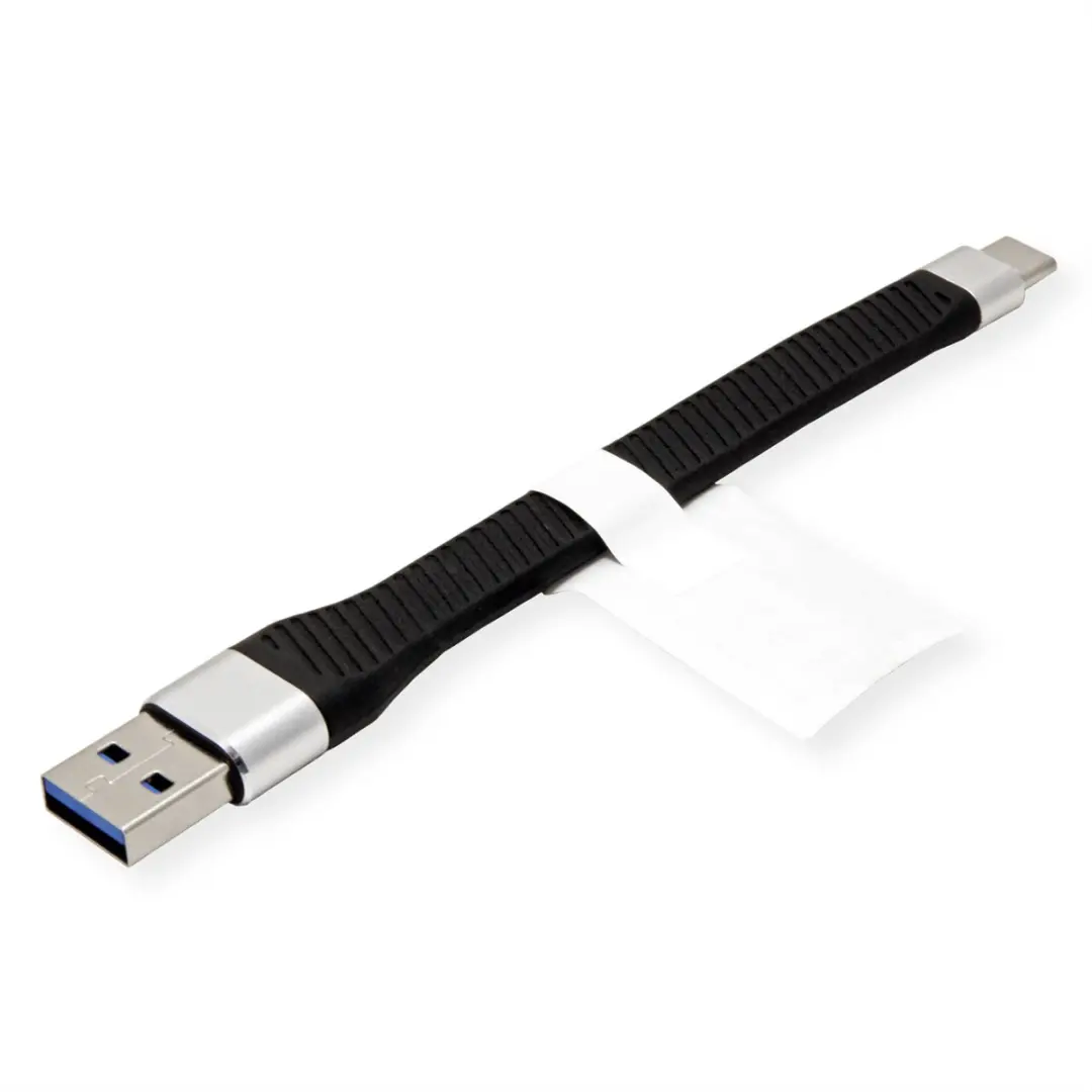 Roline USB 3.2 Gen 2 Siliconen Kabel C-A M/M 11cm