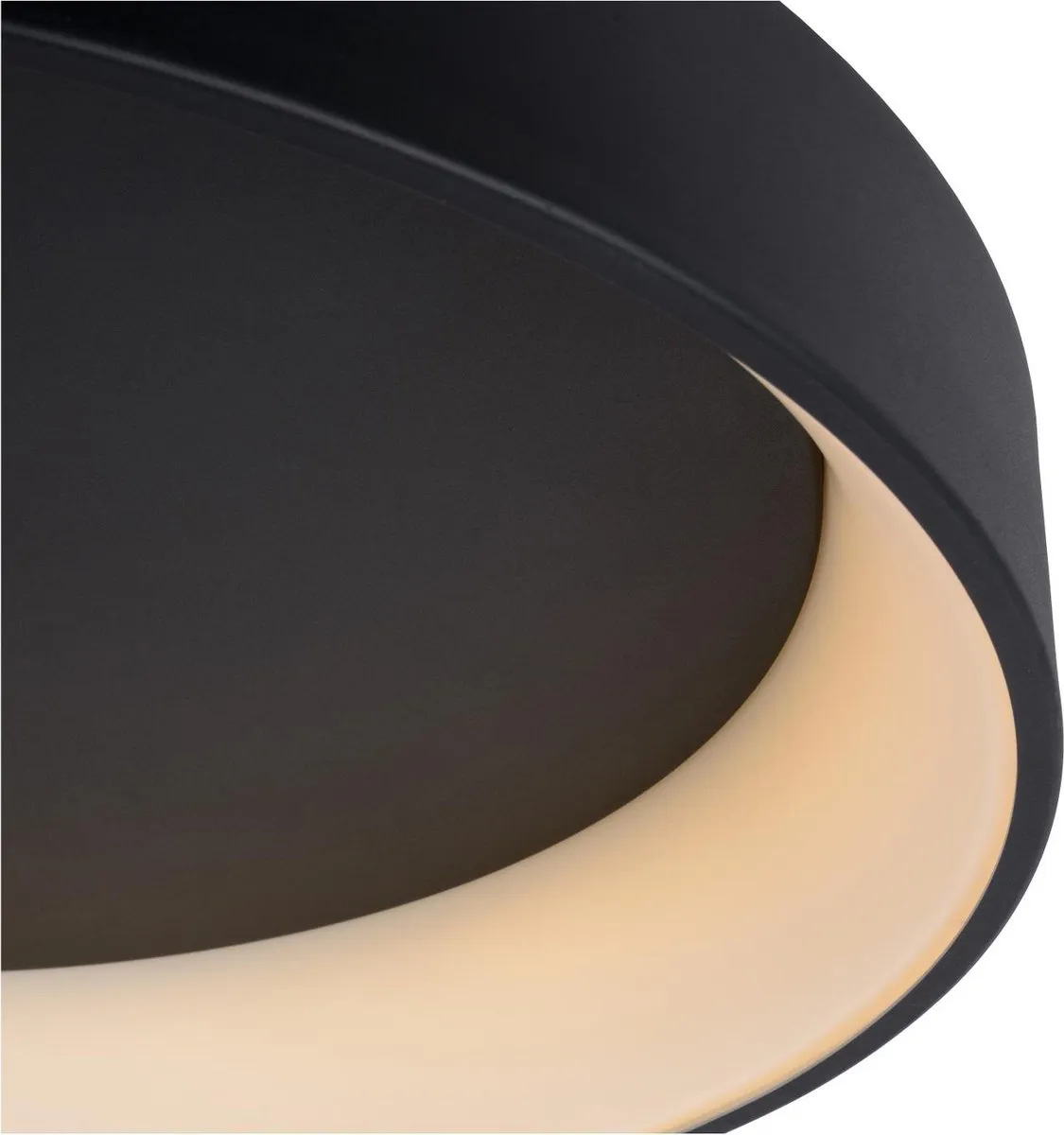 Lucide Talowe LED Plafondlamp Ø80cm - 80W 3000K - Zwart