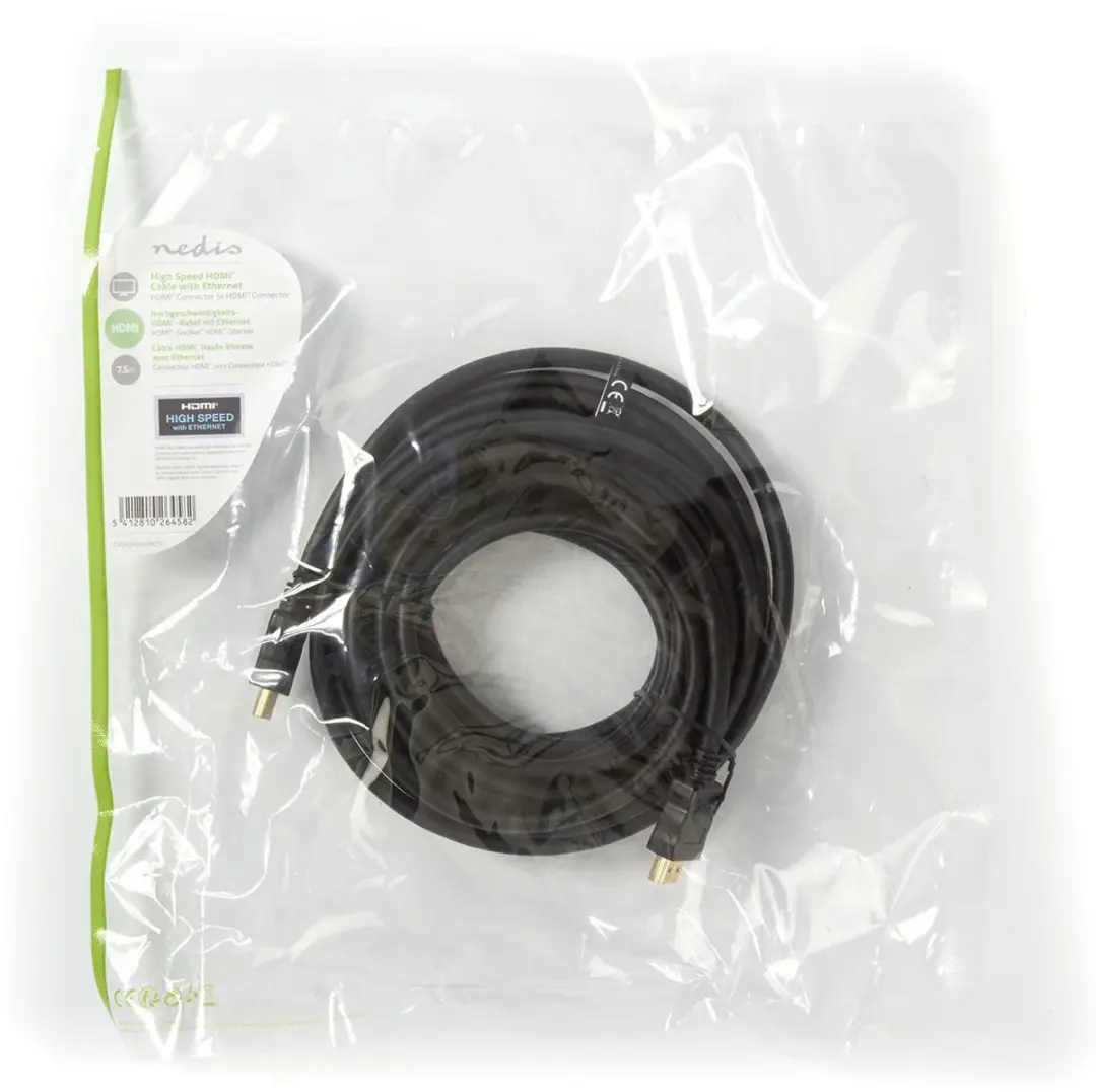 Nedis HDMI-Kabel CVGL34002BK75 4K@30Hz - 7.50 m - Zwart