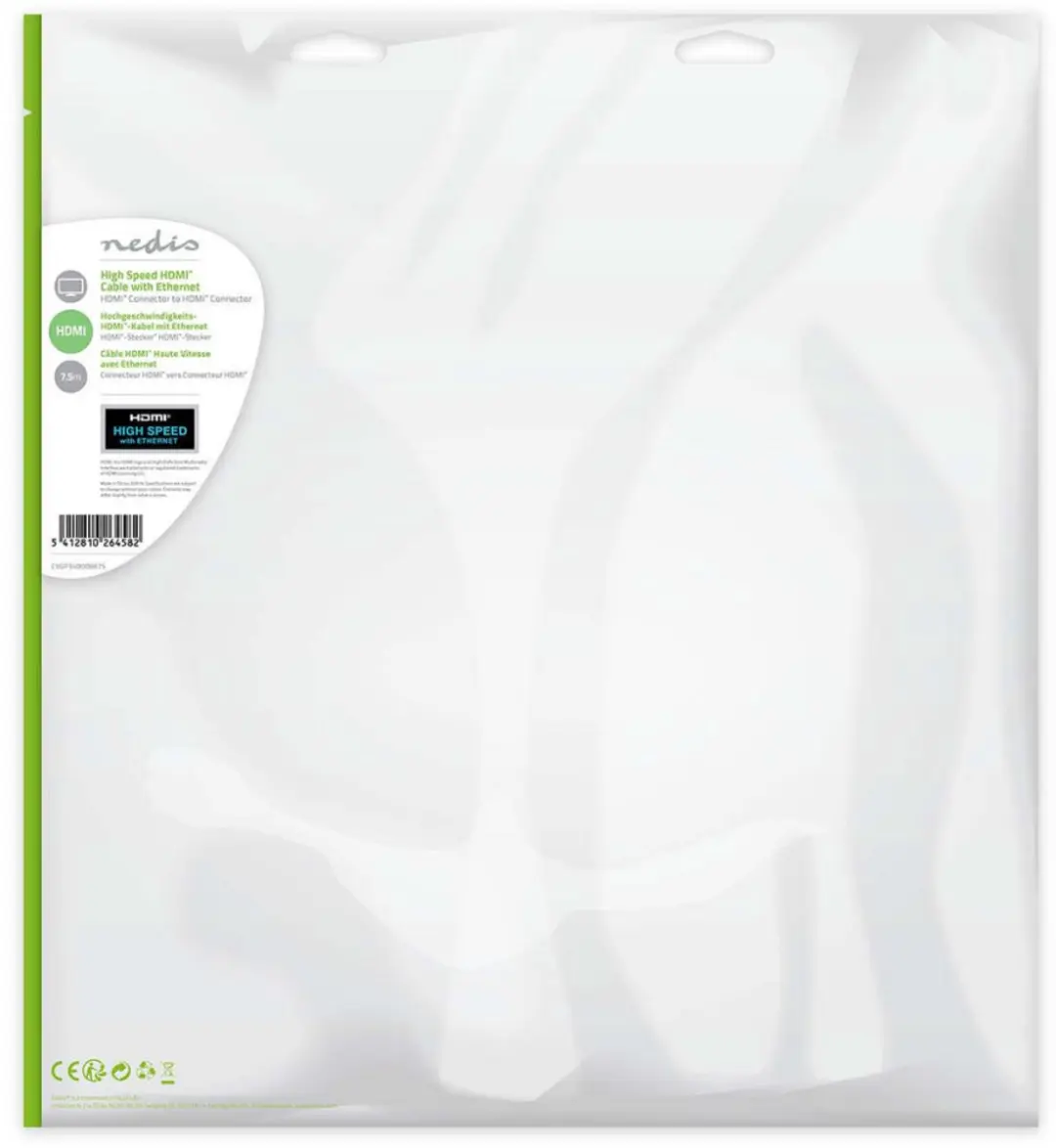 Nedis HDMI-Kabel CVGL34002BK75 4K@30Hz - 7.50 m - Zwart