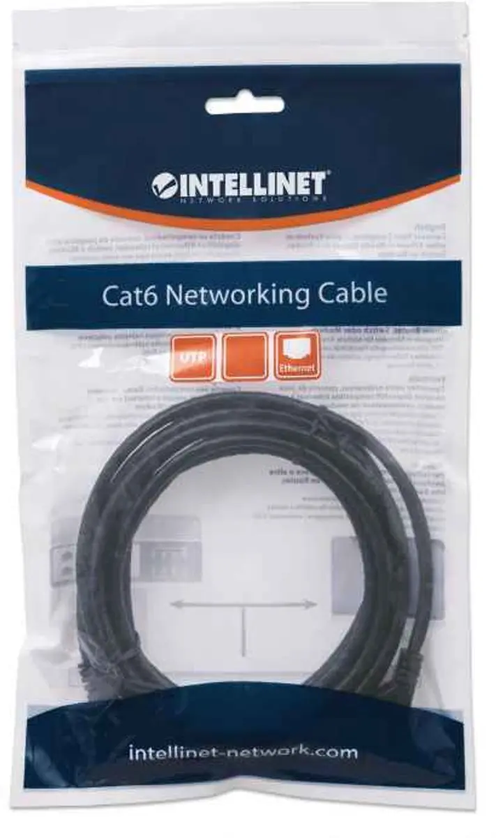 Intellinet 343350 Netwerkkabel RJ45 5m - Zwart