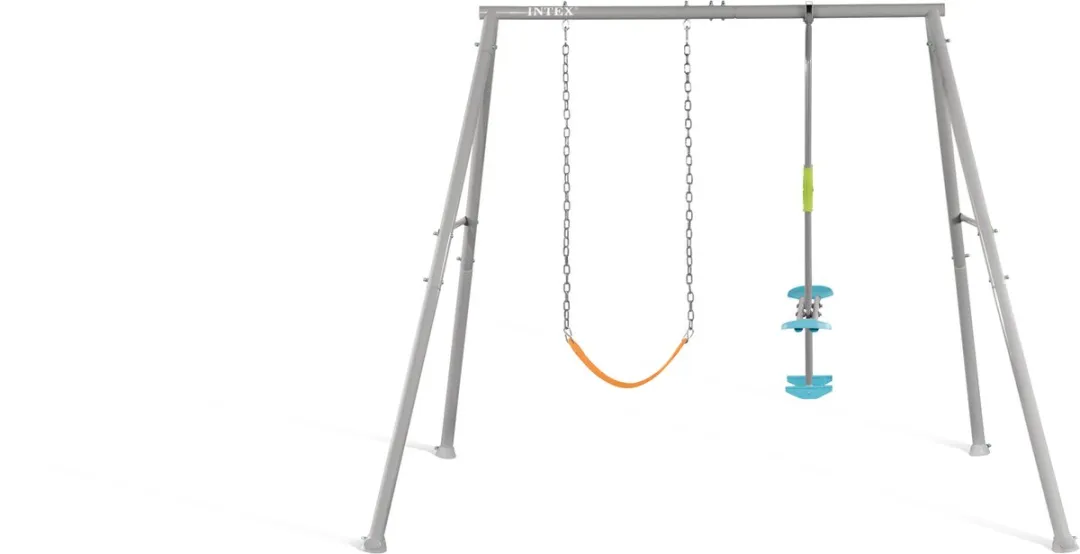 Intex Swing & Glide Twee Activiteiten Schommelset - Groen/Blauw/Oranje