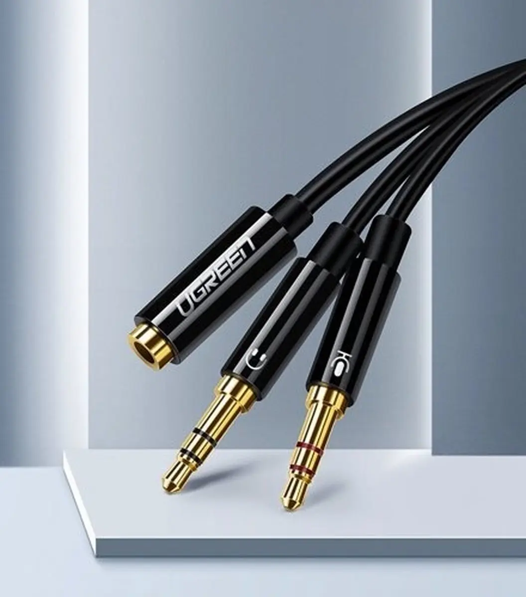Ugreen Koptelefoon Splitter 20cm