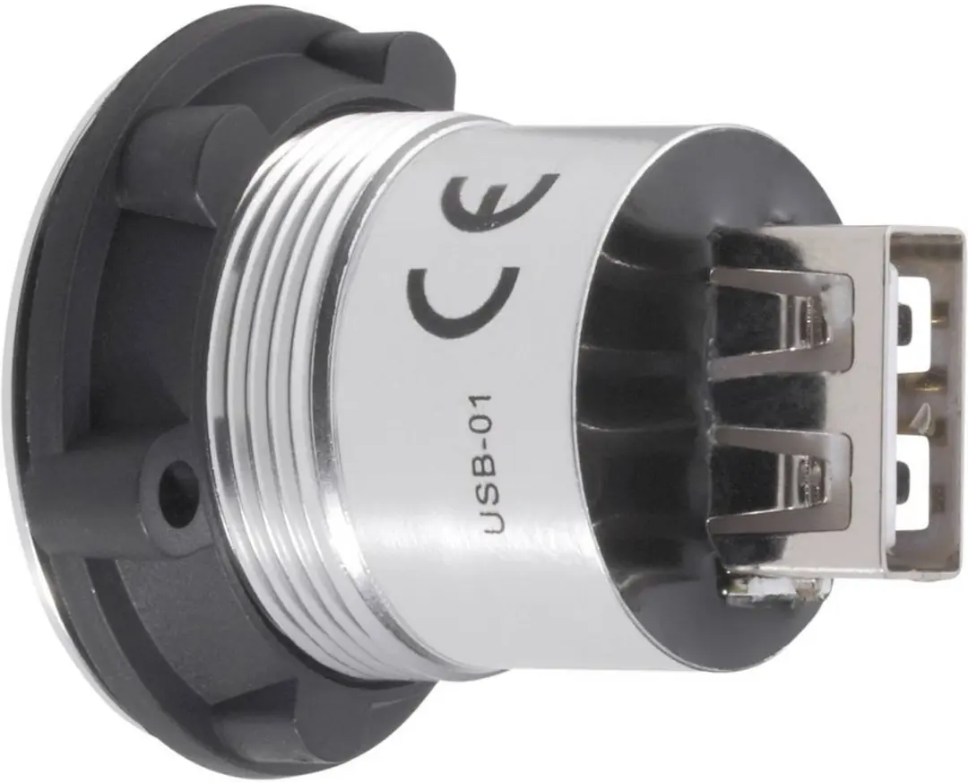 Tru Components USB-01 USB-inbouwbus 2.0 - Zilver