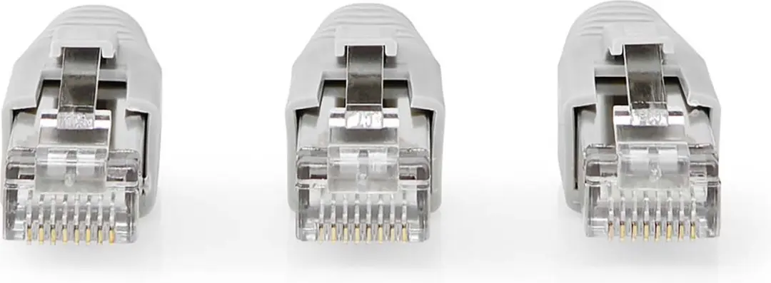Nedis RJ45 Pass Through FTP CAT6a Connector - 10 Stuks - Verguld - Grijs - afbeelding 6 van 6
