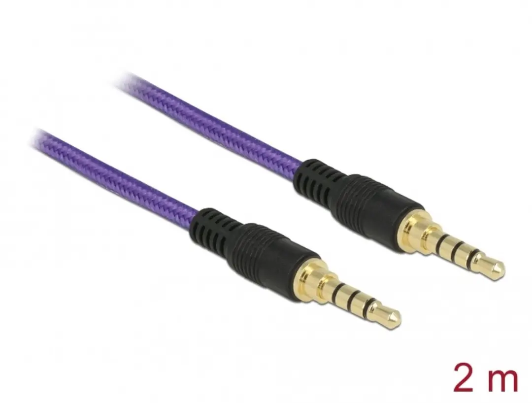 Delock Klinkenkabel 3,5mm 4-pin