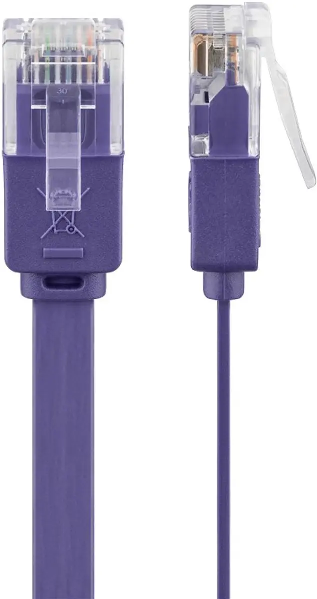 Goobay CAT6 Netwerkkabel RJ45 - Paars - 10 Stuks