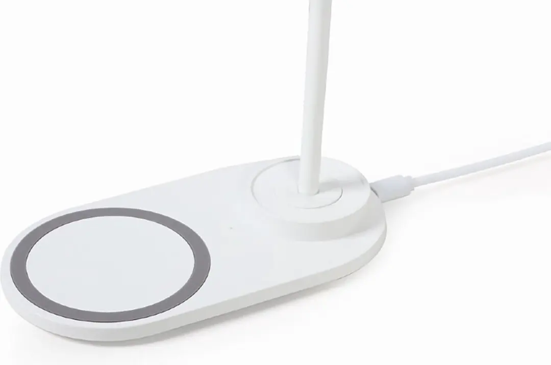 Gembird TA-WPC10-LED-01-MX Bureaulamp - LED met draadloos opladen - Wit