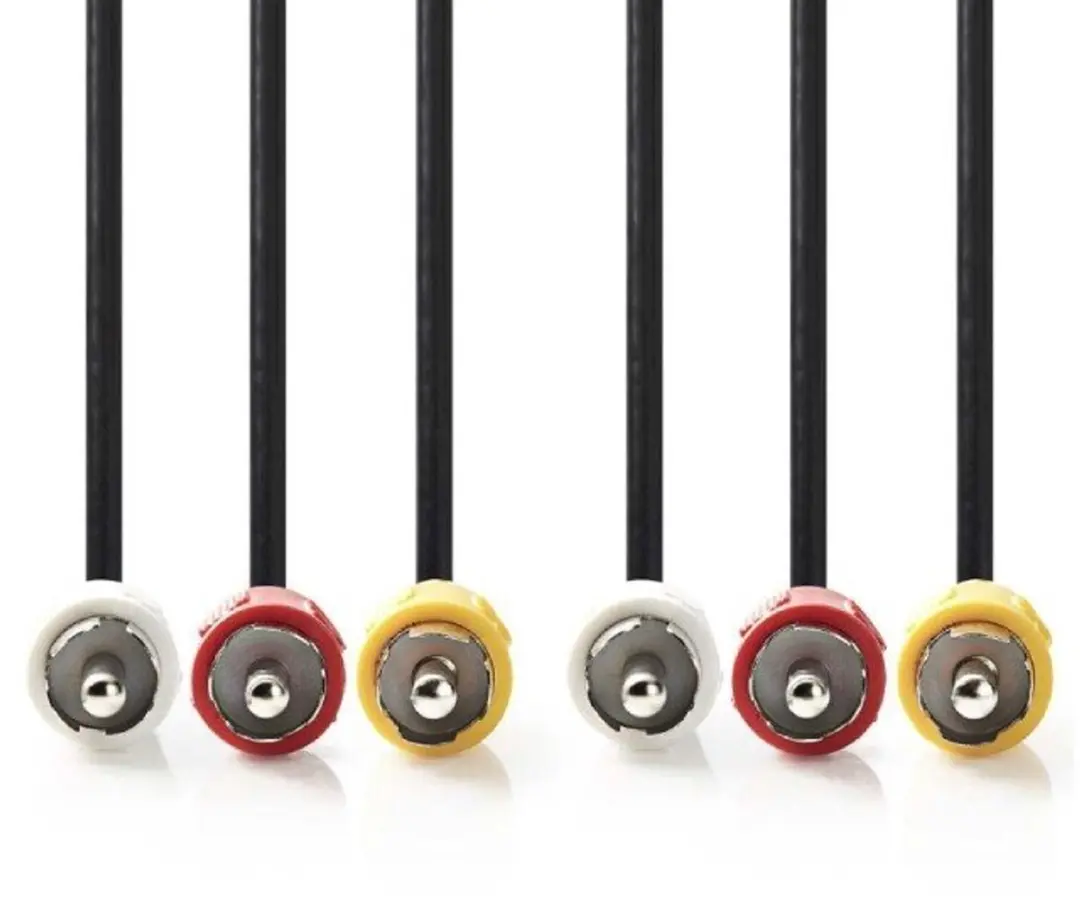 Goobay Tulp Composiet Audio Video Kabel 3m - 10 Stuks