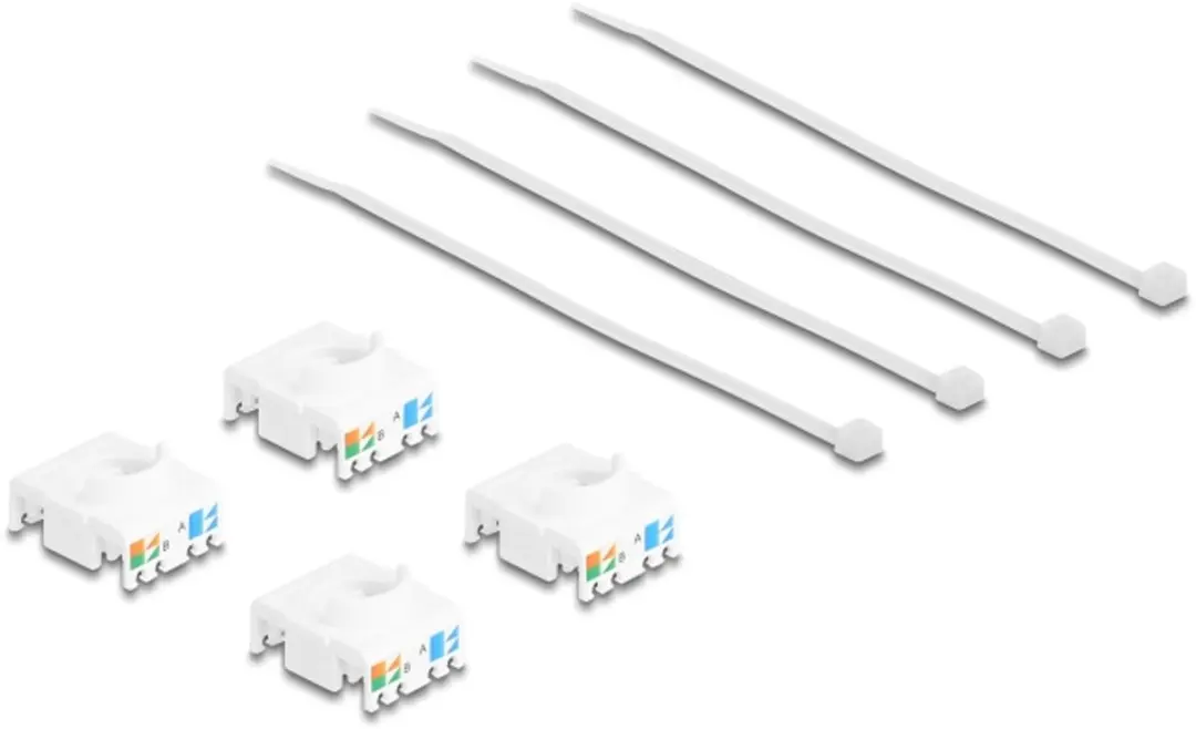 Delock Keystone Module RJ45 Cat.6A UTP - 4 Stuks