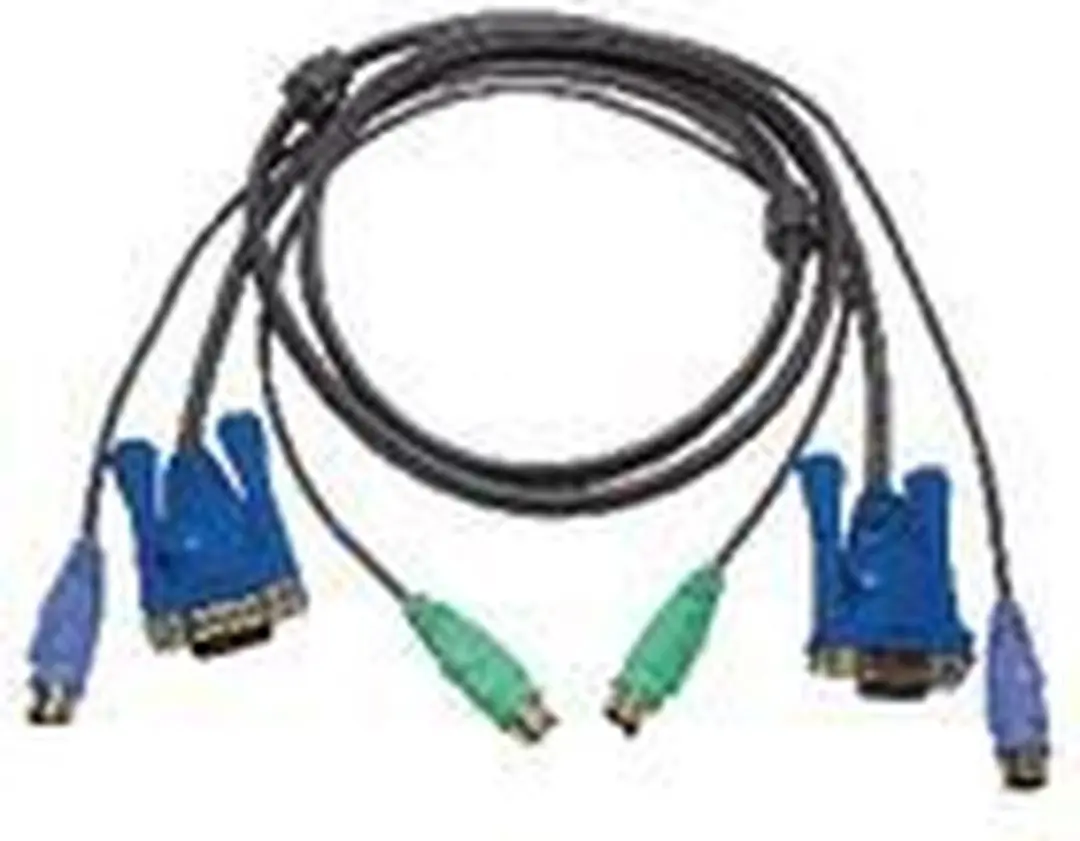 Aten CS122/CS82A/CS84A/CS9134/CS9138/CS88 PS/2 Kabel - 1.8m - Zwart