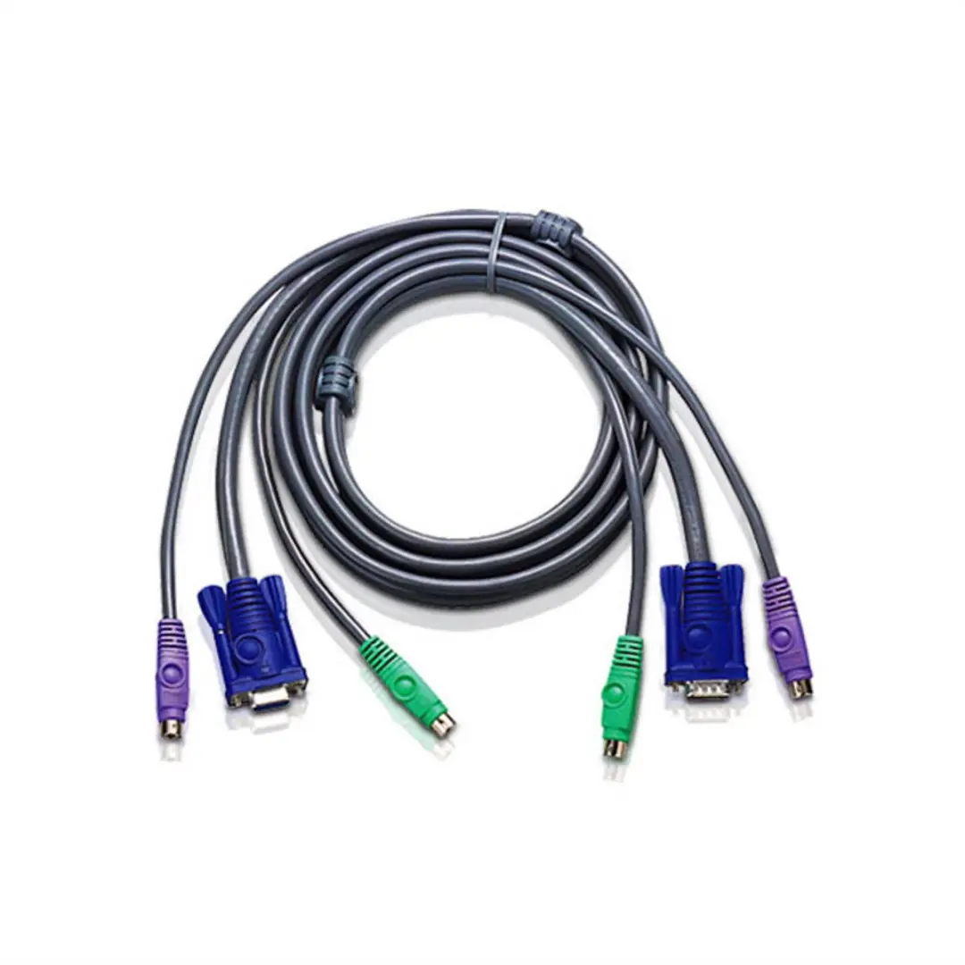 Aten CS122/CS82A/CS84A/CS9134/CS9138/CS88 PS/2 Kabel - 1.8m - Zwart