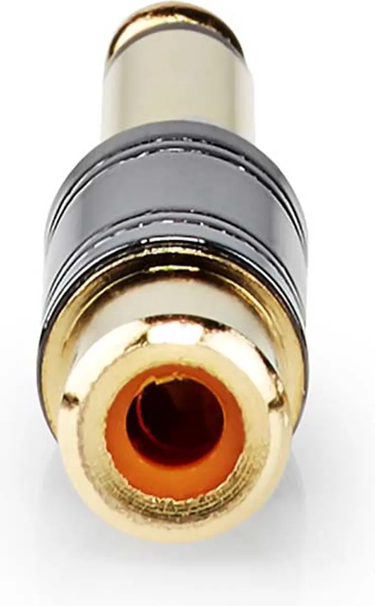 Nedis Mono-Audioadapter 6,35mm Male naar RCA Female - Verguld - Metaal