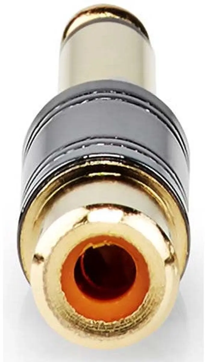 Nedis Mono-Audioadapter 6,35mm Male naar RCA Female - Verguld - Metaal