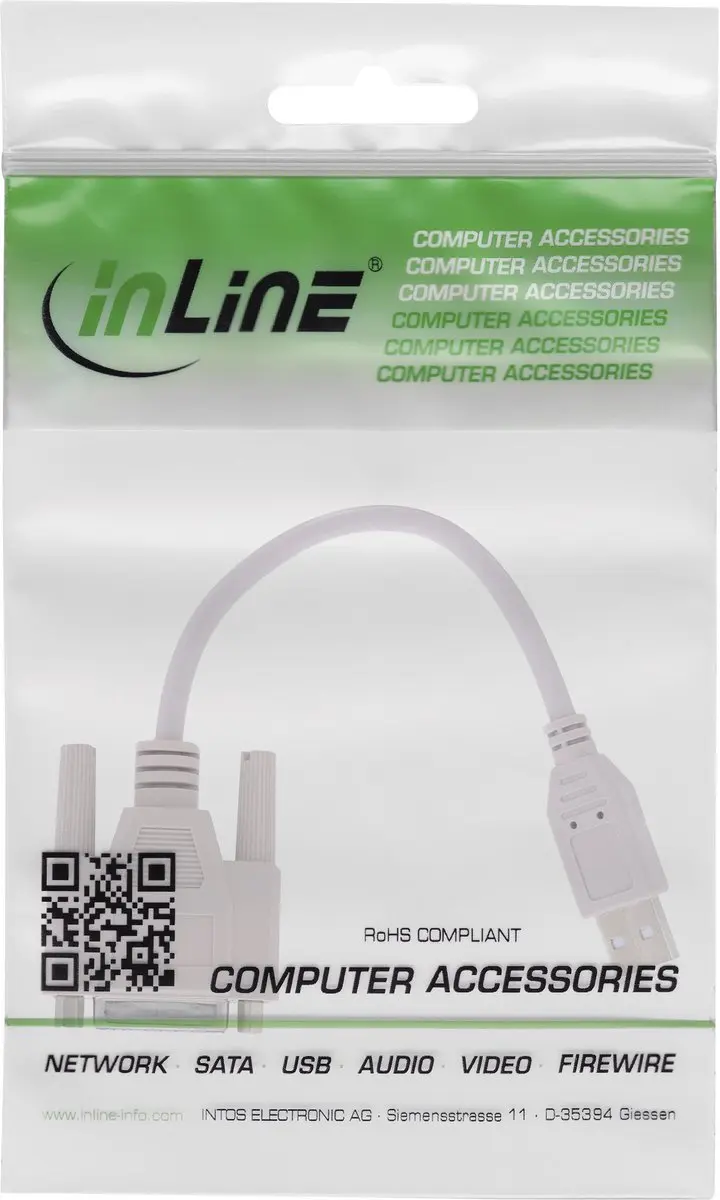 InLine USB naar GamePort Adapter 0,20m - Beige