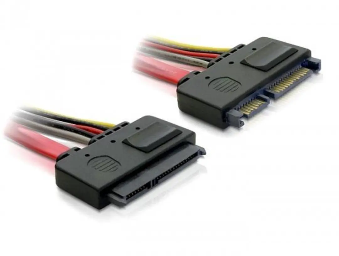 Delock SATA Verlengkabel 6 Gbit/s 0,5m - 5V + 12V