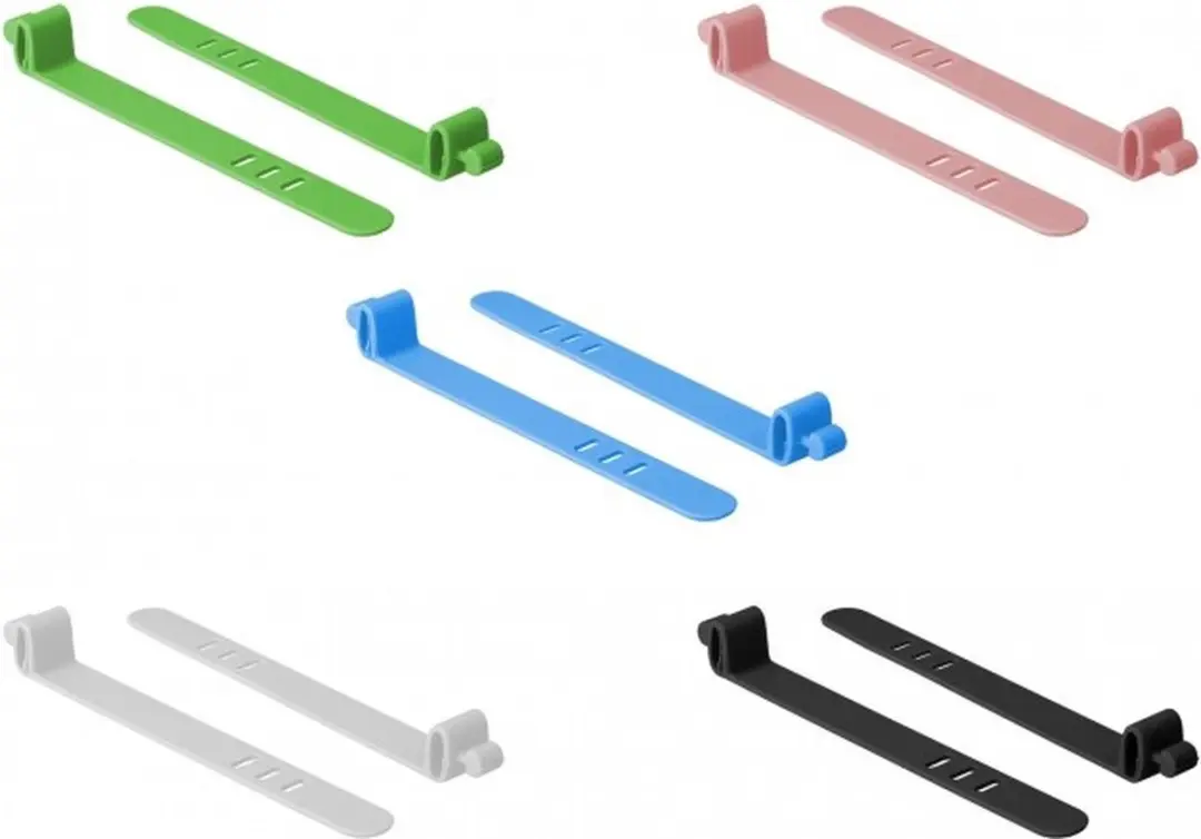 Delock Silicone Kabelbinders - 10 Stuks - Verschillende kleuren
