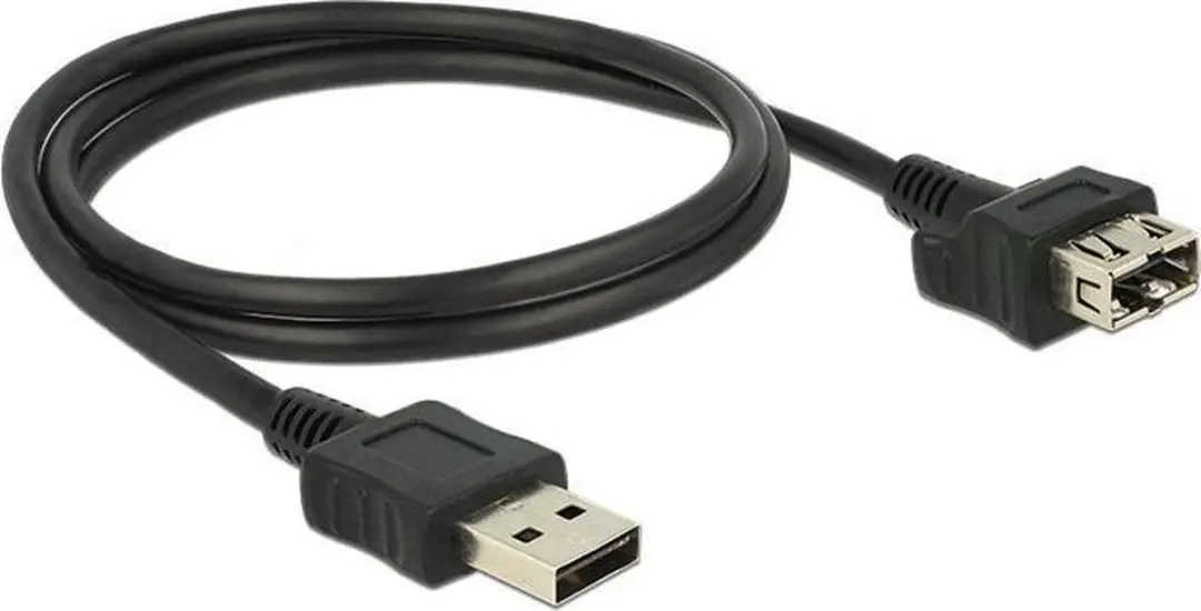 Delock USB2.0 Verlengkabel 1m - 0,5A - Zwart