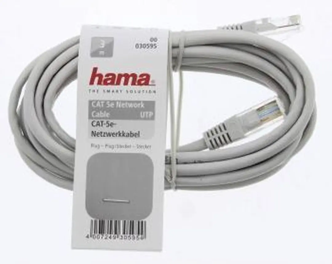 Hama CAT5e UTP Kabel 300cm - Grijs