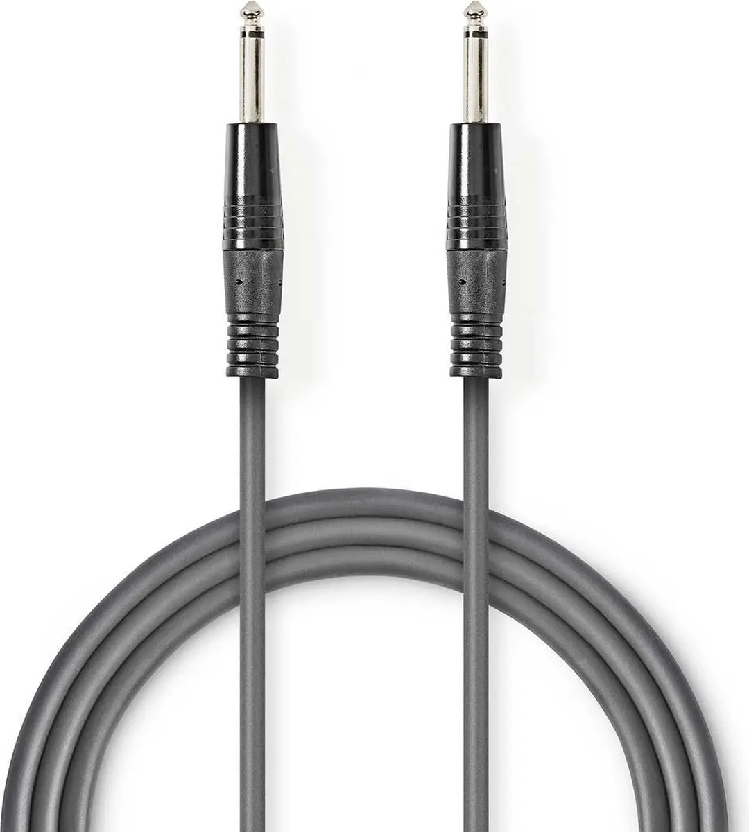 Nedis Mono-Audiokabel 6,35mm Male - 3m - Donkergrijs