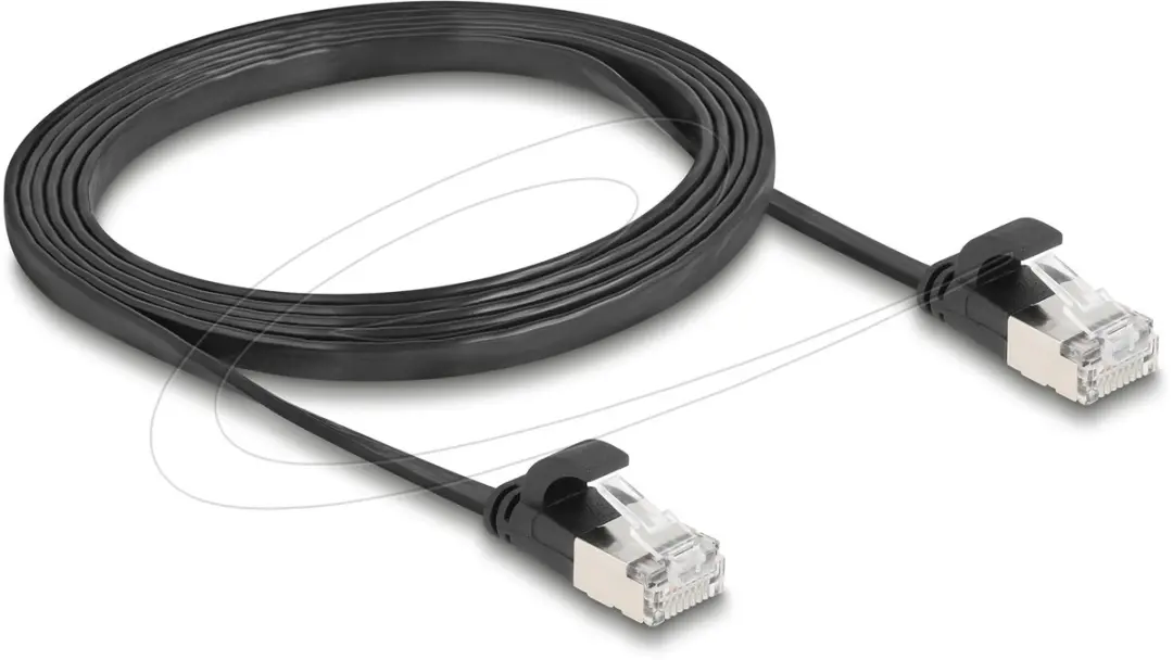 Delock RJ45 Flat Patchkabel Cat.6A 1.5m