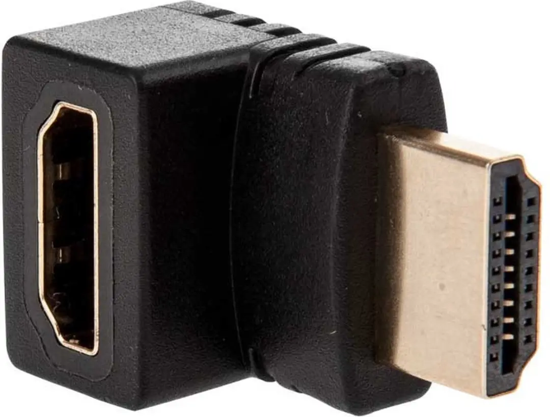 NÖRDIC HDMI-N5010 Haakse HDMI Adapter 4K - Zwart