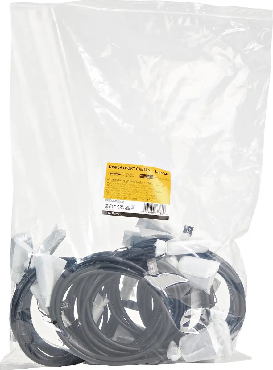 Startech.com DVI-D naar DVI-D Kabeladapter 1,82m - 10 Stuks - afbeelding 6 van 6