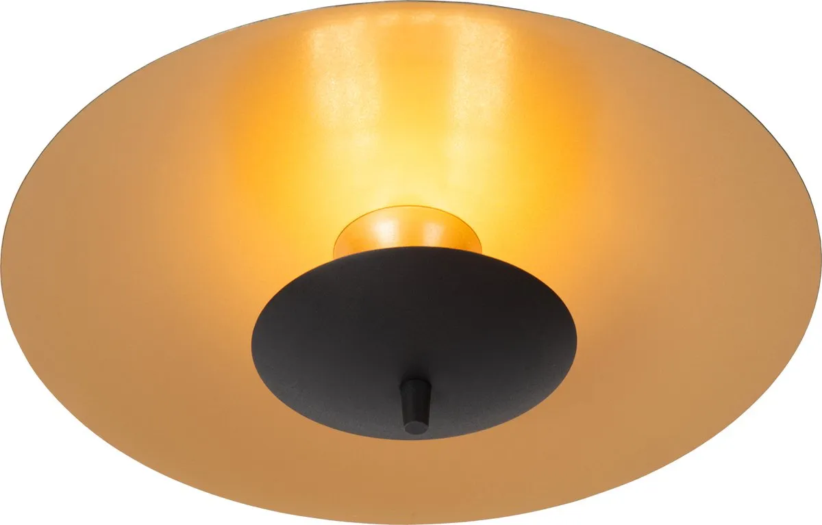 Lucide Vulcan Plafondlamp Ø35cm - LED 9W 3000K - Zwart