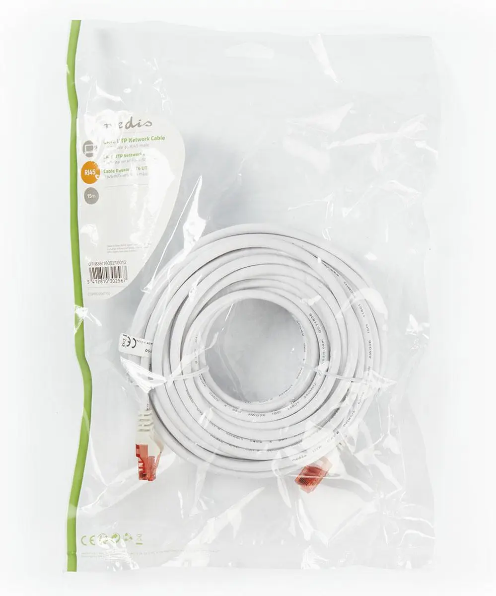 Nedis CAT6 Netwerkkabel CCGP85200WT150 15m - Wit