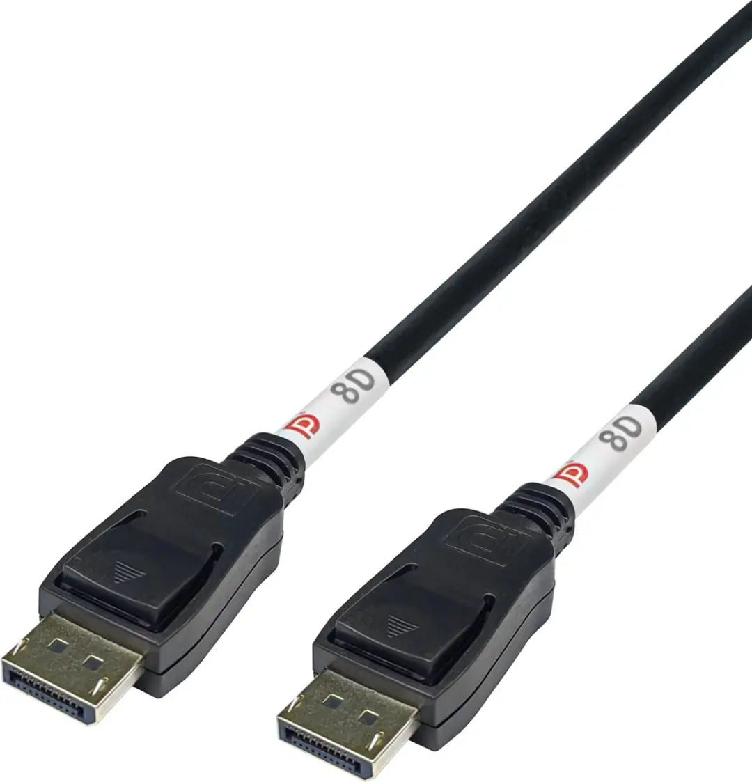 Deltaco DP80-1010 DisplayPort 2.1 Kabel 8K