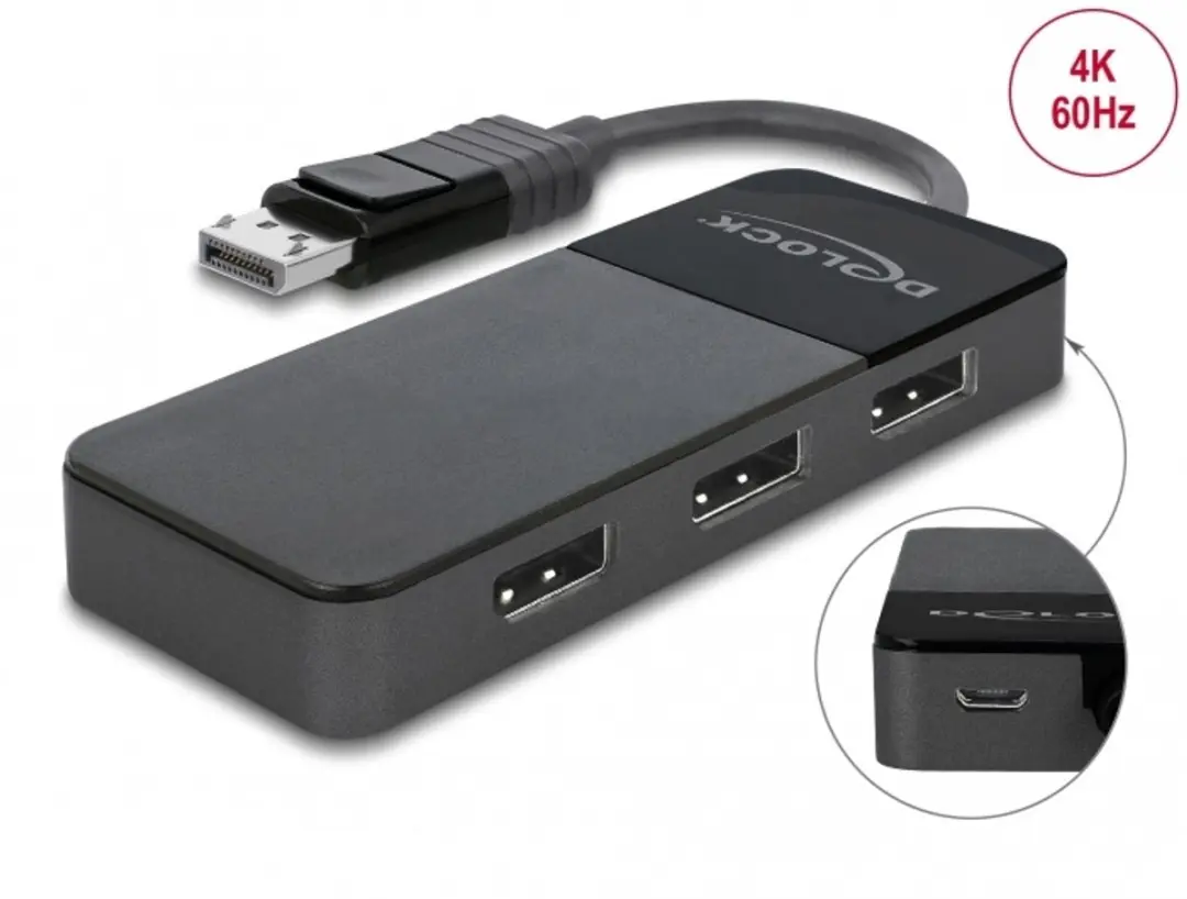 Delock DisplayPort 1.4 Splitter MST