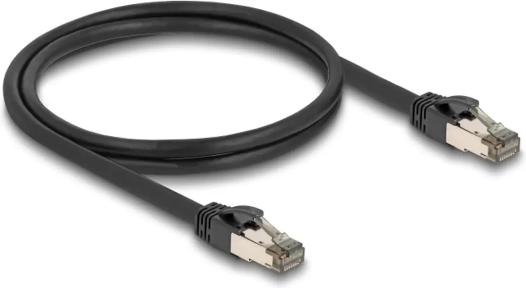 Delock Cat.6A U/FTP Netwerkkabel 1m - Zwart