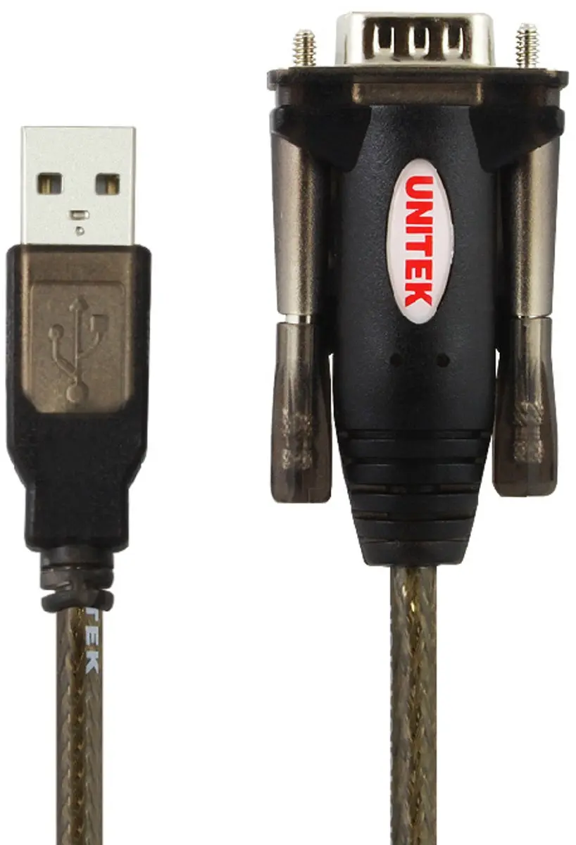 Unitek Y-105 USB naar RS-232 Converter - 140cm Kabel - Zwart