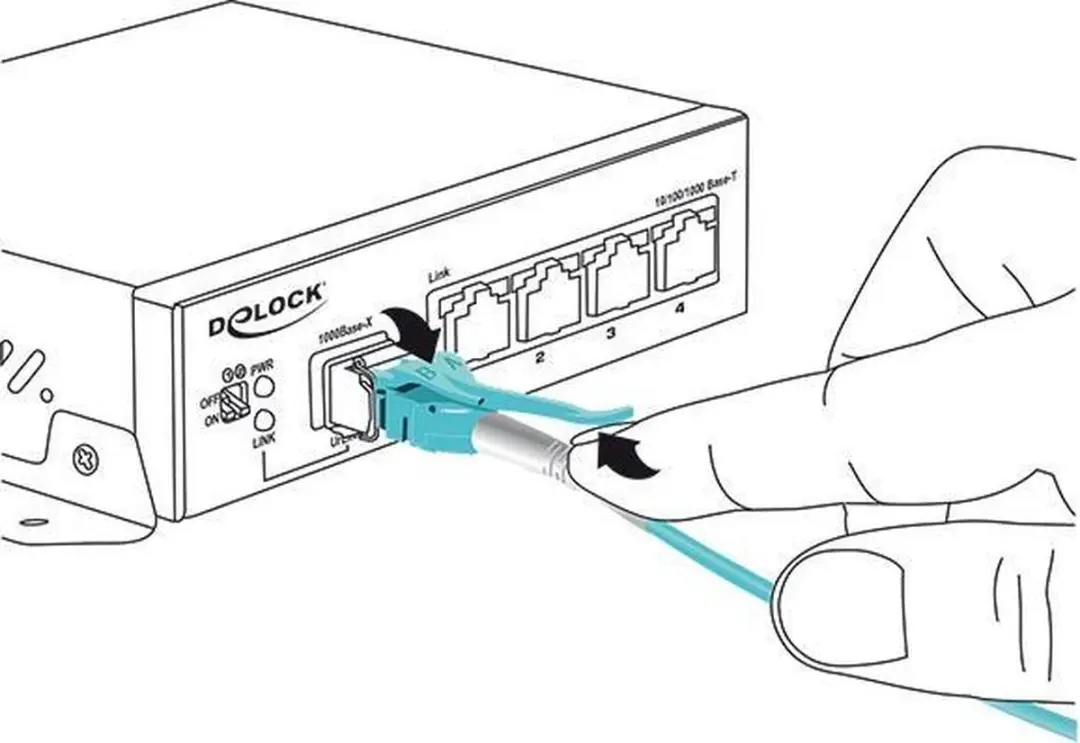 Delock LC Duplex OM3 Uniboot Patchkabel - 10m - Turquoise