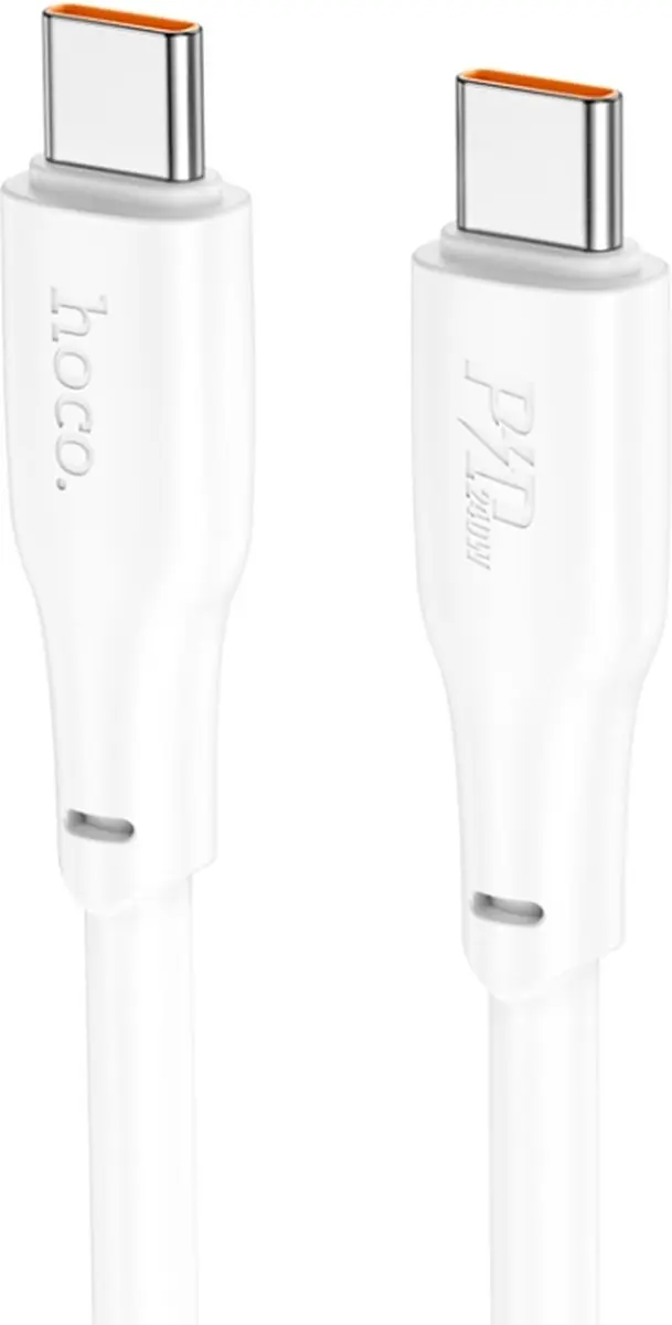 Hoco Snellaad Data Kabel USB-C naar USB-C 240W - 2m - Wit