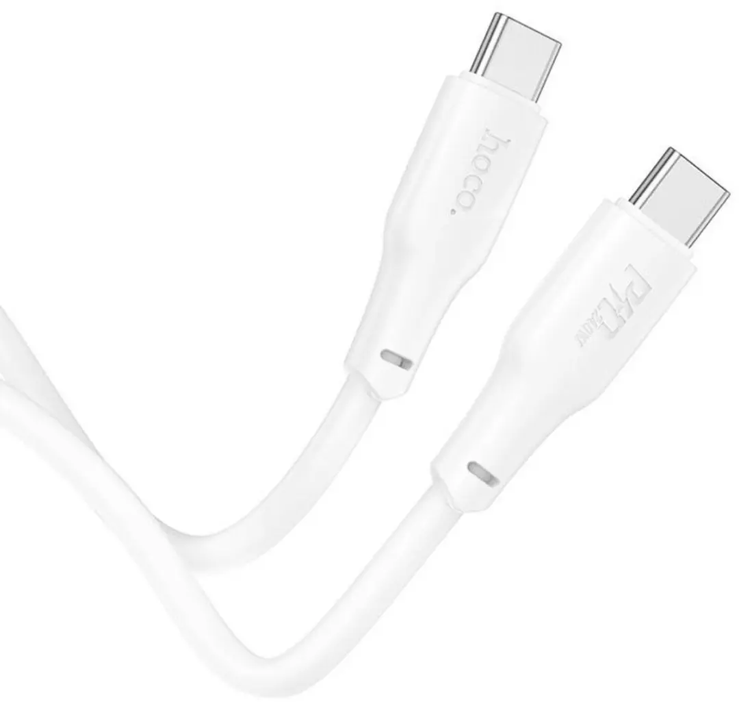 Hoco Snellaad Data Kabel USB-C naar USB-C 240W - 2m - Wit