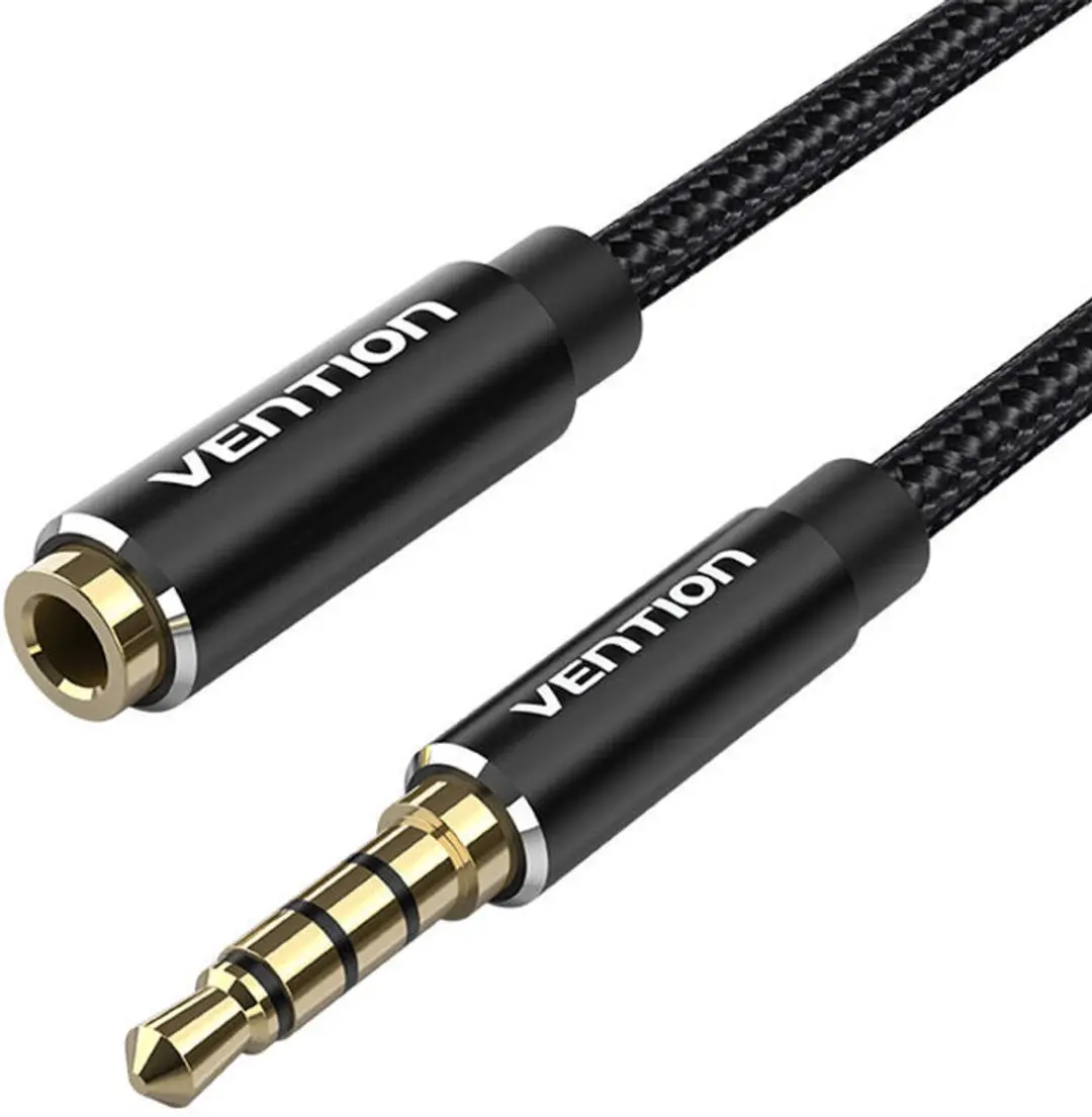 Vention TRRS Audiokabel 3,5mm M-M 3,5m - Transparant