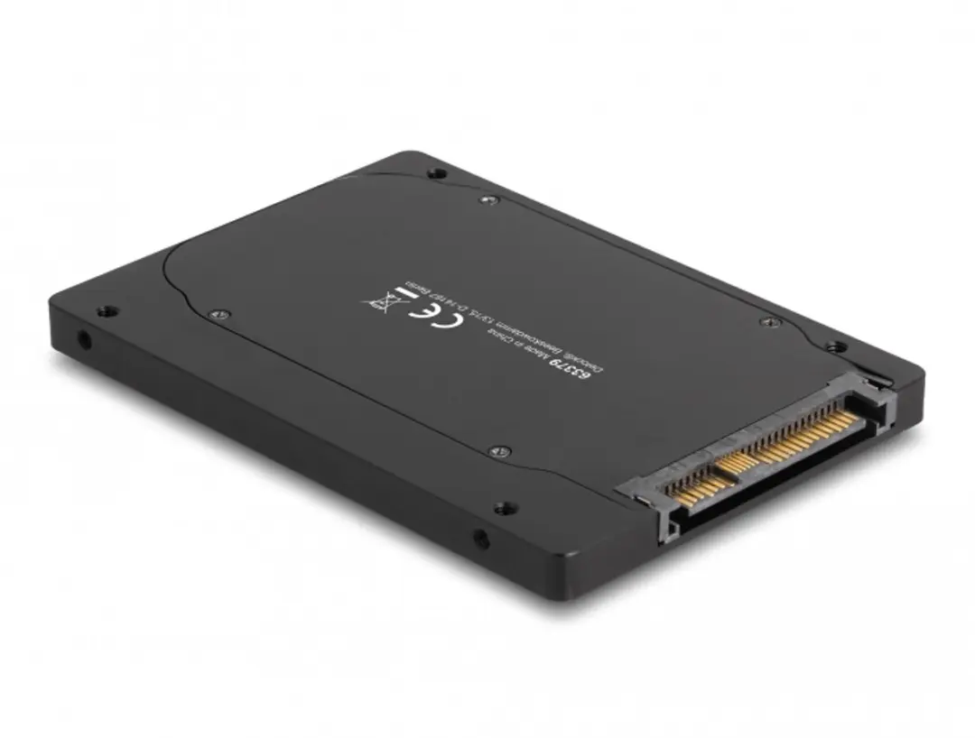 Delock U.2 naar M.2 NVMe Converter 63379 - 7mm - Zwart