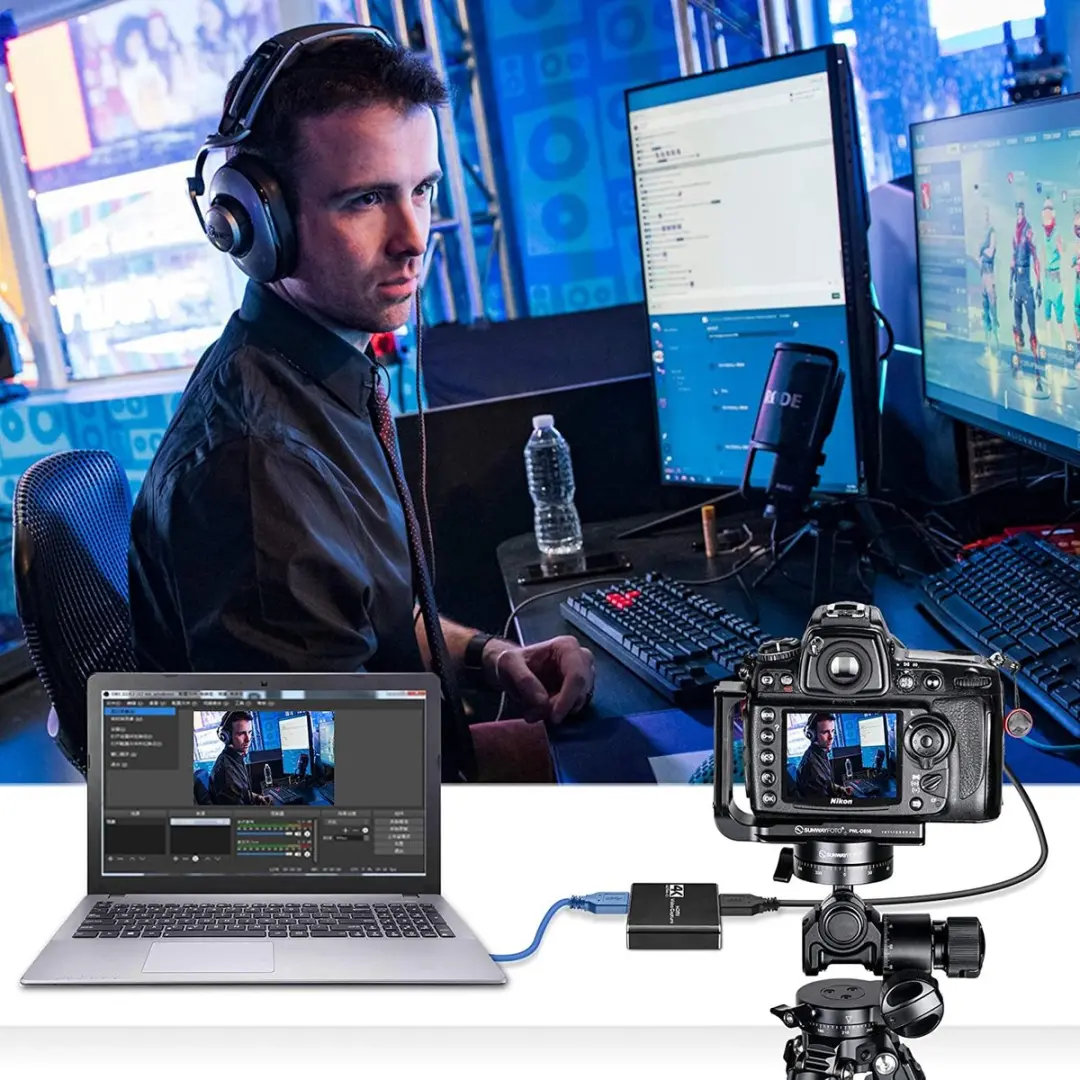 NÖRDIC VDCP-1 HDMI Adapter 4K 30Hz - Zwart