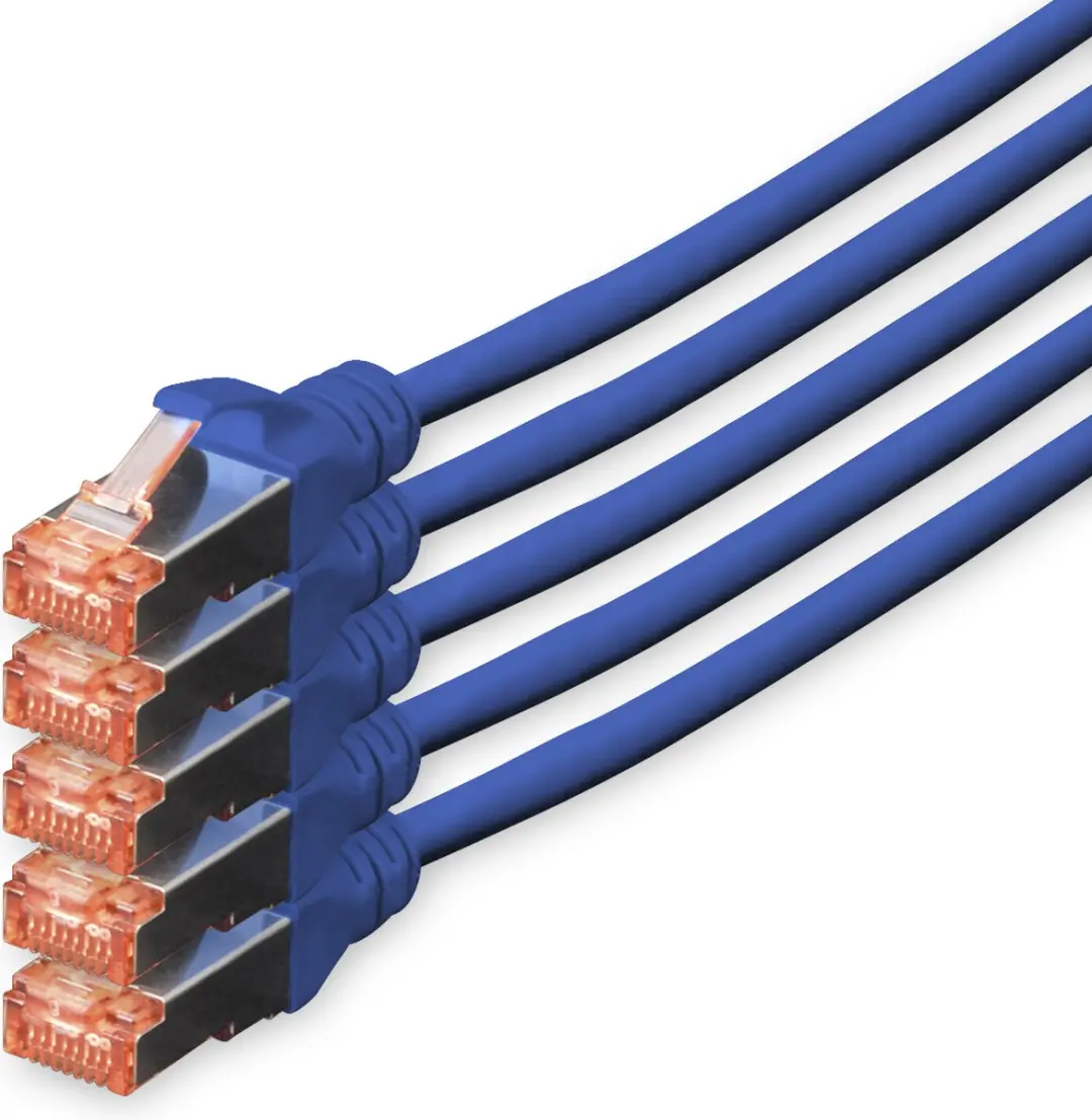 Digitus CAT6 sFTP Kabel 10m - Blauw - 10 Stuks