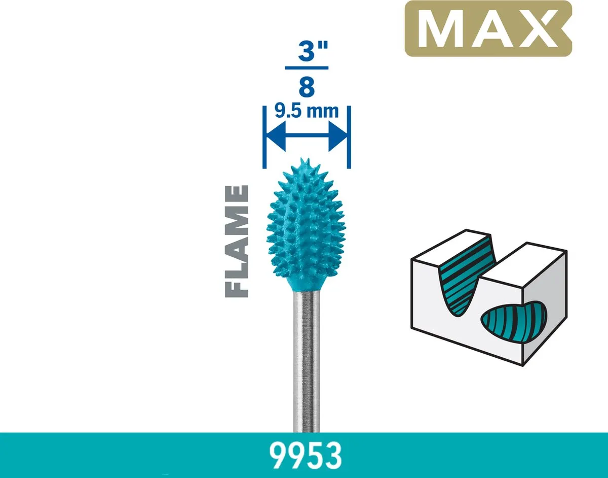 Dremel 9953 Max Power Carver Raspfrees - Roterend