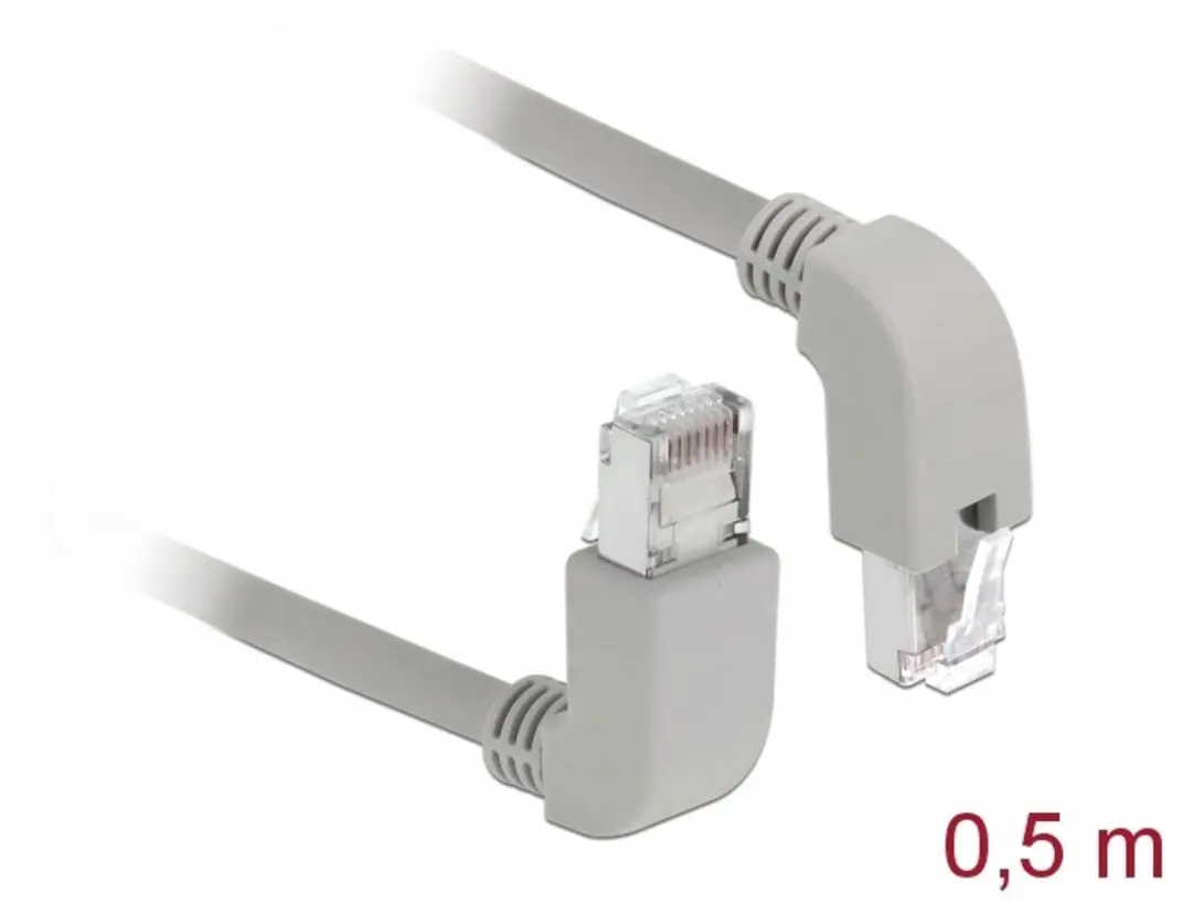 Delock RJ45 Cat.5e SF/UTP Gehoekte Kabel 0.5m