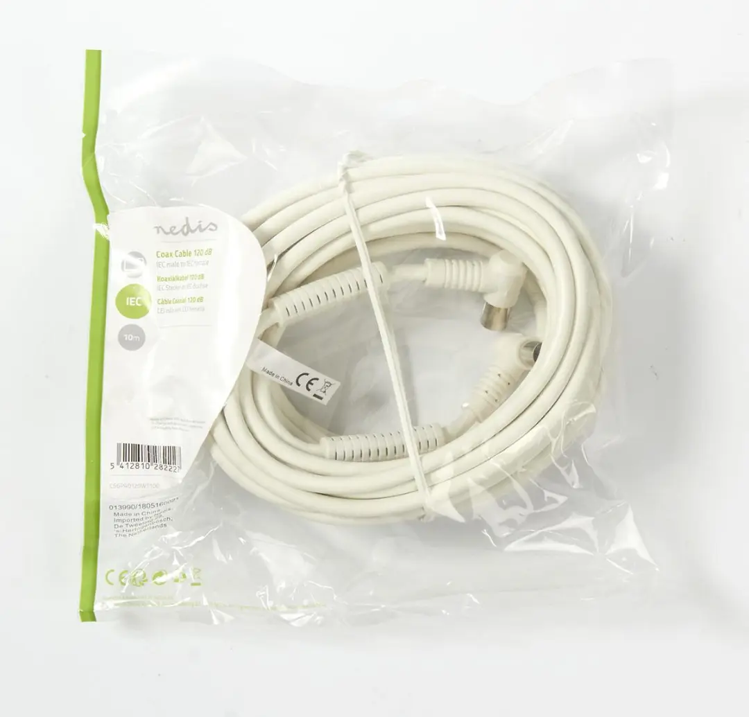Nedis Coaxkabel CSGL40120WT100 - 10m - 75 Ohm - Wit