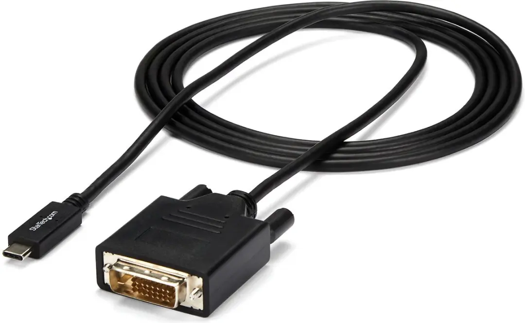 Startech USB-C naar DVI Adapterkabel 2m - 1920x1200 - Zwart
