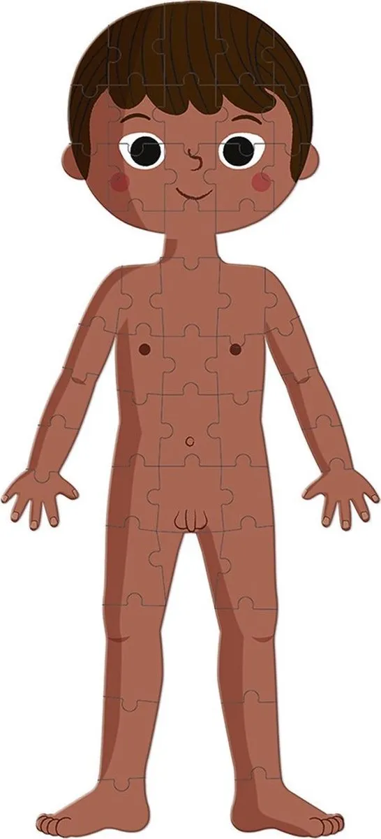 Janod Het Menselijk Lichaam Educatieve Puzzel 225 Stuks - 4x50-100 Stuks