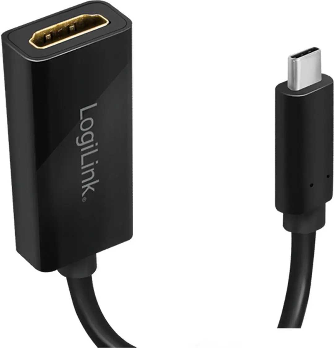 Logilink UA0236A USB-C naar HDMI Tussenstuk - Zwart