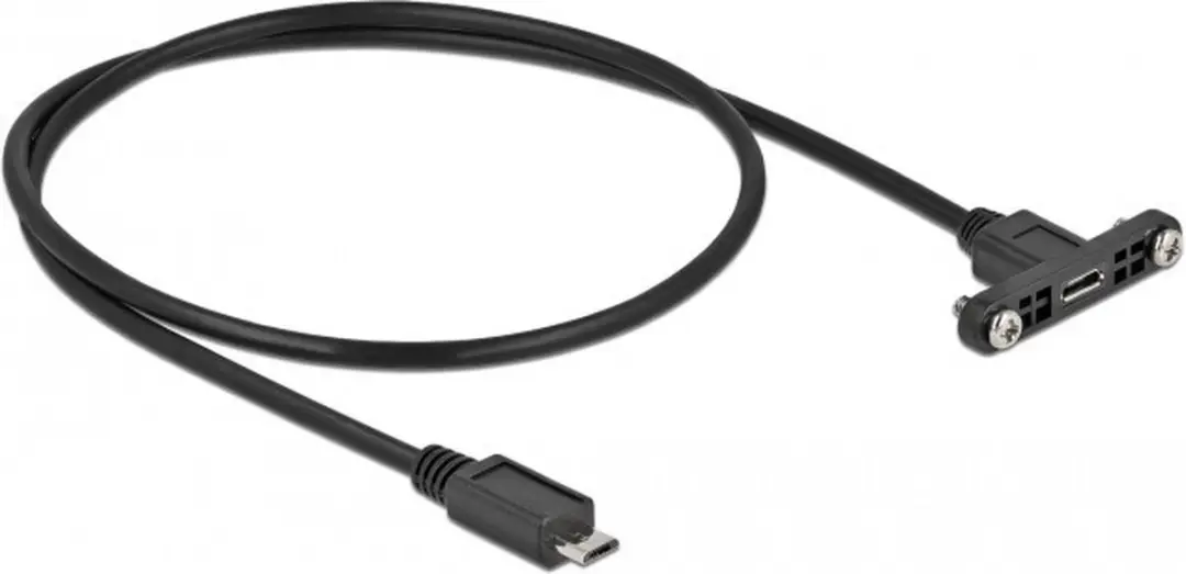 Delock USB 2.0 Micro-B Kabel 0.5m - Zwart