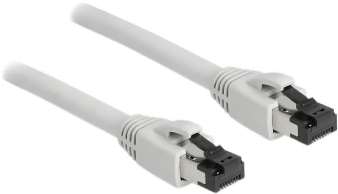 Delock RJ45 Netwerkkabel Cat.8.1 S/FTP 1m - 40 Gbps - Grijs